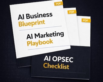 Complete AI Business Bundle — Blueprint + Marketing Playbook + Security Checklist | Digital Download