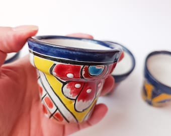 Set of 2 Talavera Miniature plant pot talavera pottery handmade plant pot plant lover gift talavera planter talavera ornament decor talavera