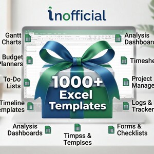 Megabundel 1000+ Excel-sjablonen | Zakelijk, financiën, projectbeheer, planningen, dashboards, planners | Direct downloaden