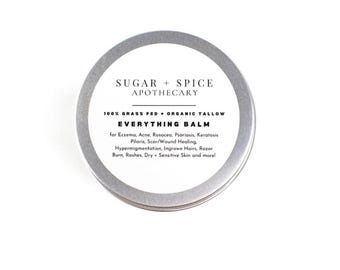 Tallow Everything Balm for Sensitive Skin | Natural Moisturizer for Skin Barrier Repair, Dry Skin and Simple Skincare Routine