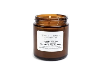 Shea Butter Massage Oil Candle