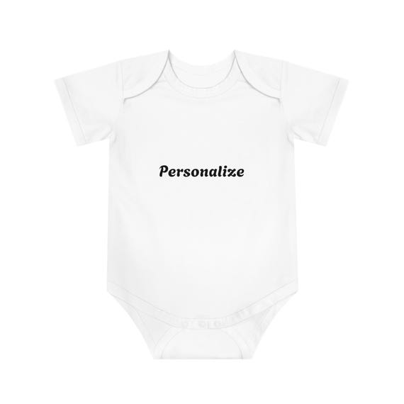Customizable Baby Name Bodysuit | Personalized Baby Onesie, Add Your  Own Text