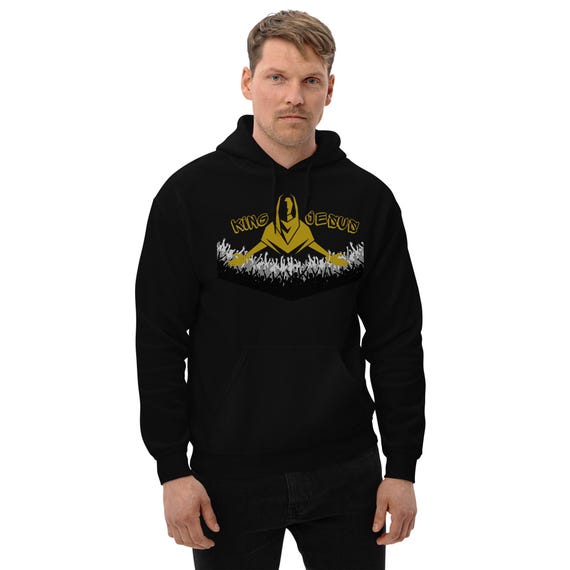 King Jesus Christian hoodie | Crown Faith Graphic |Faith Clothing