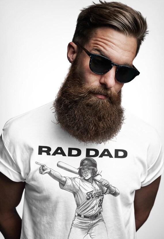 Rad Dad Baseball Player T-Shirt | Dad Athlete Tee | New Dad Shirt | Comfort Colors | Comfy Dad Tee | Dad Gift