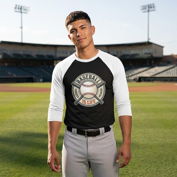 Baseball Is Life Baseball Tee | Vintage Baseball Raglan Jersey | Vintage Baseball | Gift for him | Gift for Her