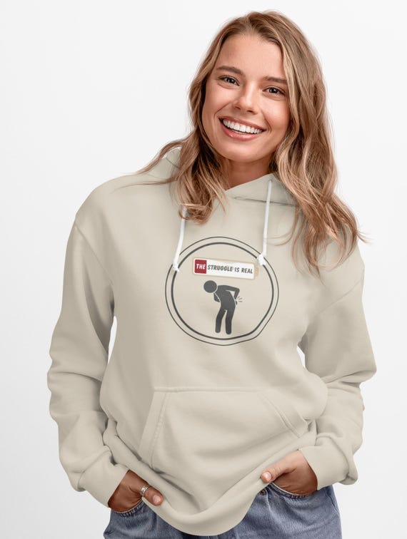 the struggle is real mental burnout hoodie | mental health humor | cozy comfort colors
