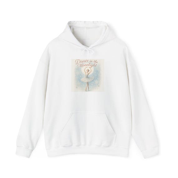 Ballerina Dance in the Moonlight Hoodie | Ballet Dancer Illustration