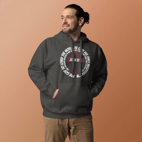 John 3:16 Christian Hoodie, Faith Apparel