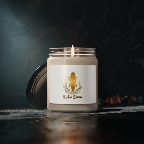 I Am Divine soy candle | 9oz scented candle | Multiple Scents