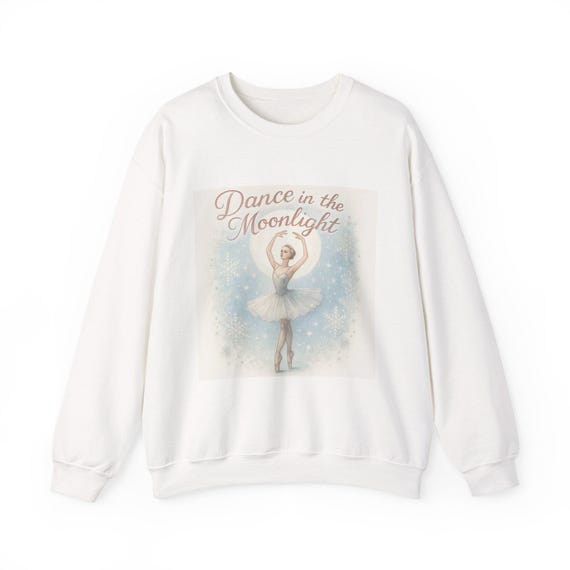 Dance in the Moonlight Ballerina Sweatshirt | Vintage Ballet Illustration