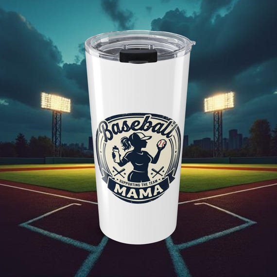 Baseball Mama Tumbler 20oz | Sports Mom Travel Cup | Gift for Her | Mothers Day Gift | Baseball Mama Cup