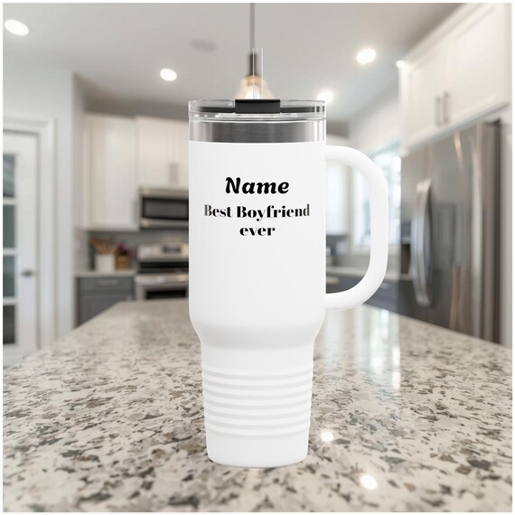 Personalized Boyfriend Travel Mug | 40oz Insulated Tumbler