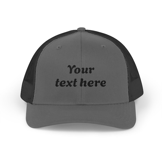 Custom Text Embroidered Hat | Cool Quote Cap | Gift for Him | Custom Trucker Hat | Personalized Gift | Custom Dad Cap
