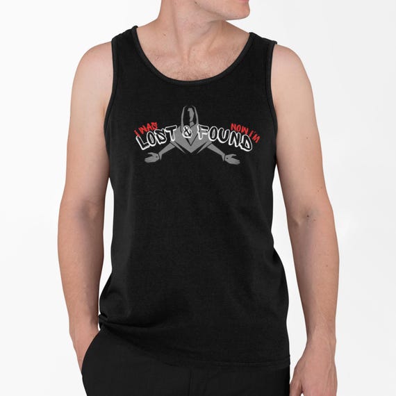 I Was Lost Black Christian Tank Top | Faith Apparel