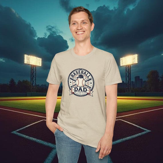 Baseball Dad T-Shirt | Vintage Baseball Emblem | Gift for him | Fathers Day Gift |