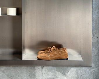 Suede Boat Shoes, Soft Leather Lined Flats