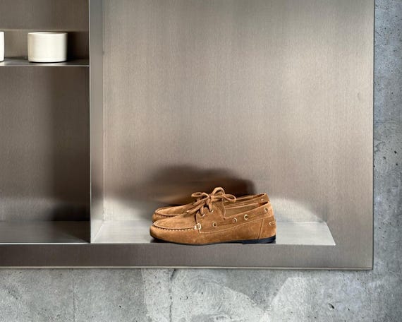 Suede Boat Shoes, Soft Leather Lined Flats