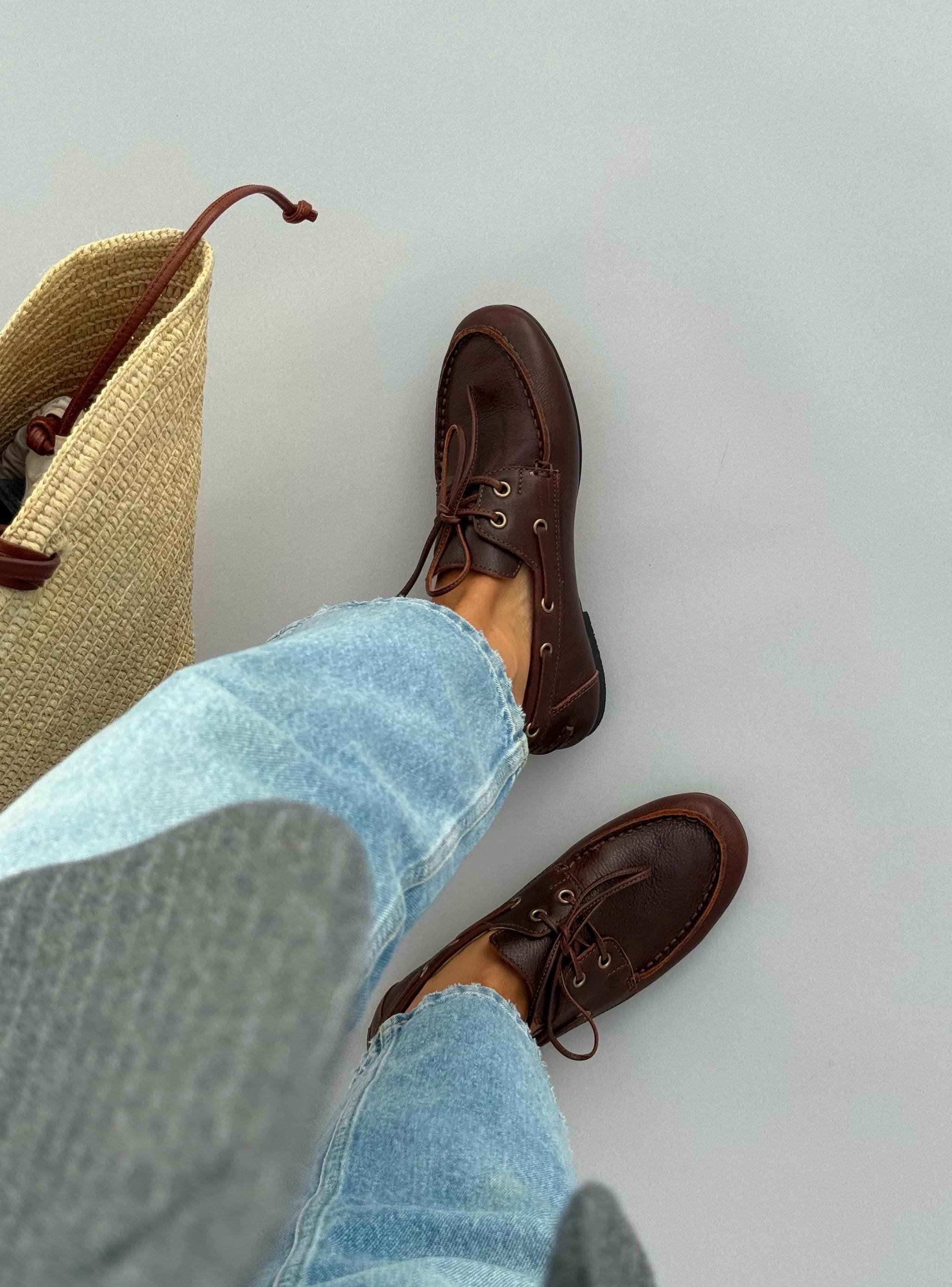 Womens Brown Boat Shoes - Etsy