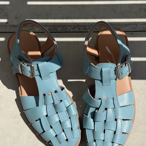 Leather fisherman sandals for women/ comfortable summer sandals