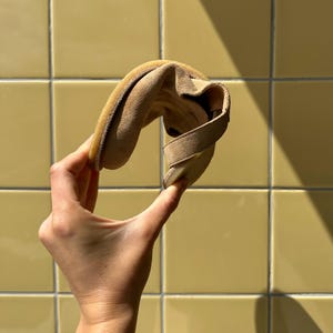 Suede/leather barefoot clogs/ wide toe box women shoes image 2