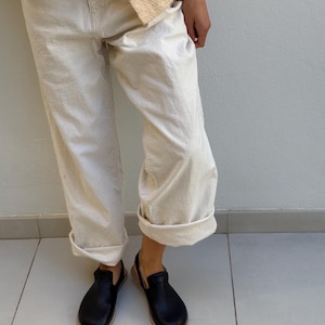 Suede/leather barefoot clogs/ wide toe box women shoes image 6