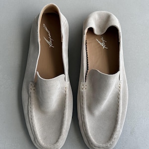 Second skin suede loafers men