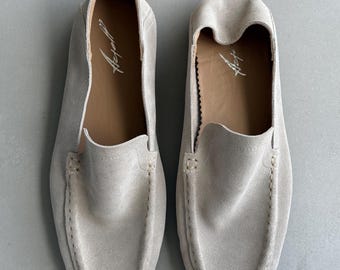 Second skin suede loafers men