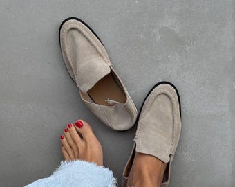 Soft suede women’s loafers
