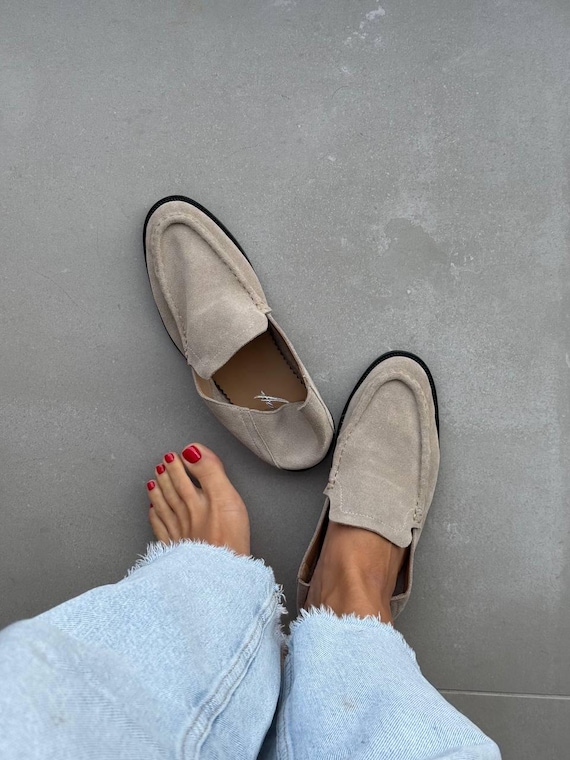 Soft suede women’s loafers
