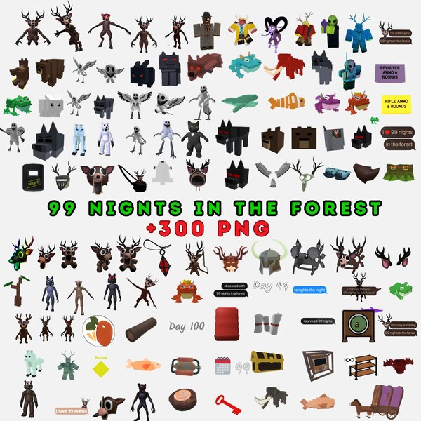 99 Nights in the Forest Png - Etsy
