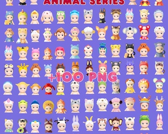 Animal Series Sonny Angels +100 PNG Bundle!!  Kawaii PNG , Printable Clipart, Sonny Angels Digital , Instant Download