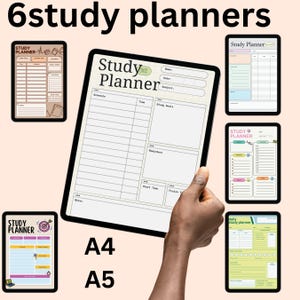 Plan Smarter, Study Better – 6 Printable  Planners in One Bundle!