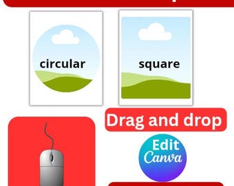 Canva Mouse Pad Template, Drag & Drop (Digital Download)