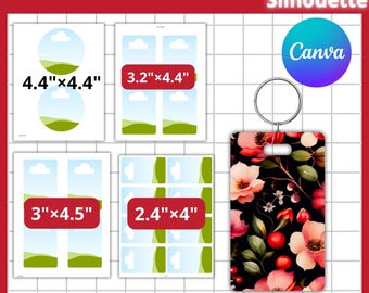 Sublimation Luggage Tag Template/ Canva Sports Bag Tag (Digital File)