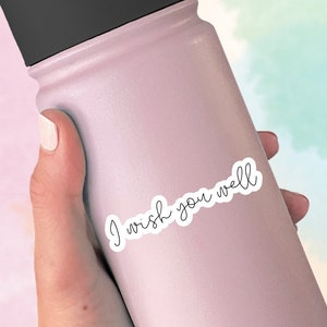 Wish You Well Sticker, Passive Aggressive, Bless Your Heart, laptop sticker, water bottle sticker
