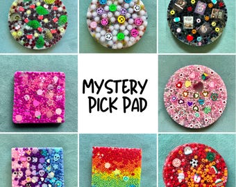 REUSABLE Option* Mystery Bead Fidget Pad: Skin Picking Sensory Toy