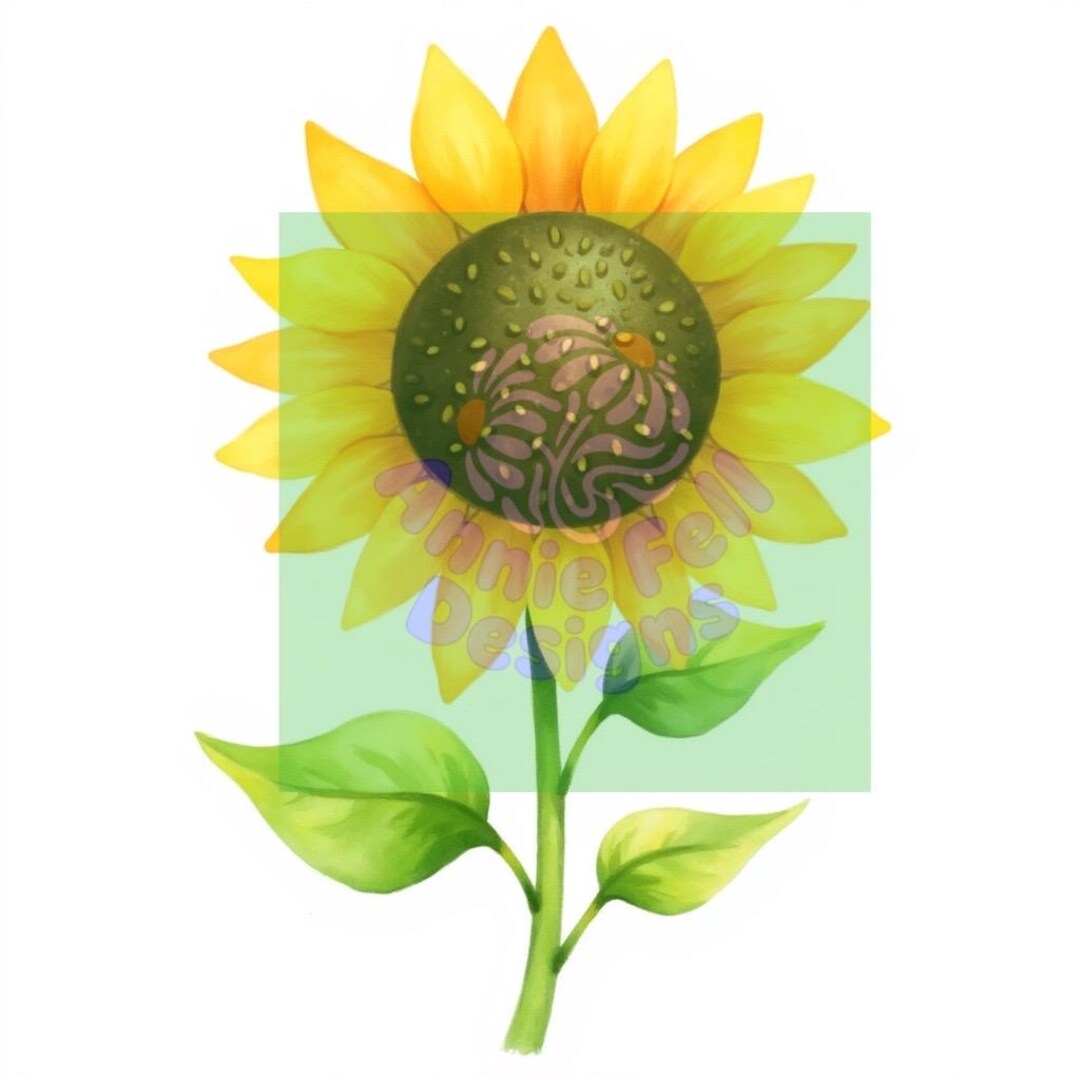 Sunflower Clip Art - Etsy