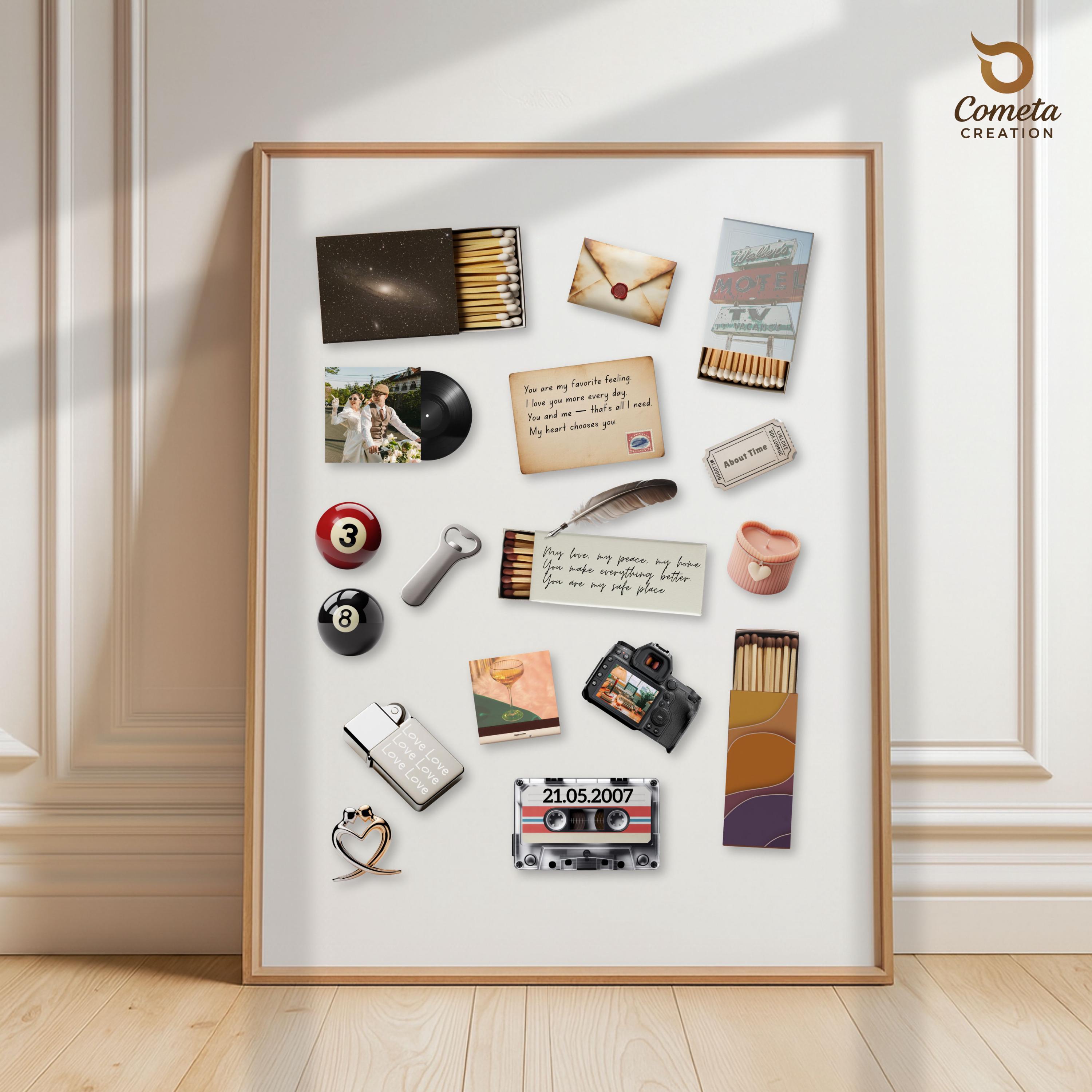 Retro Memory Vintage Matchbook Collage Template – Retro Memory Photo Keepsake ...