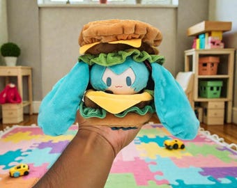 Hatsune Miku Burger Plushie – Collectible Chibi Soft Doll