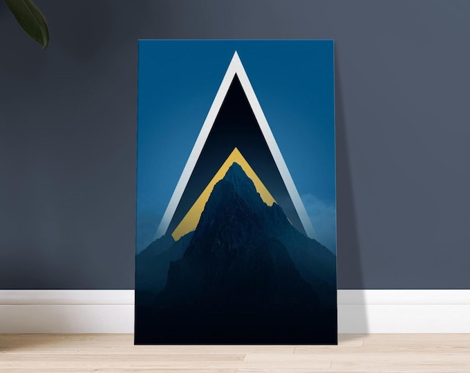 Saint Lucia Pitons Canvas Print – Caribbean Travel Art