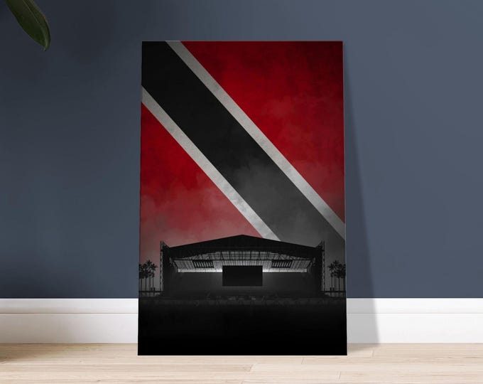 Trinidad Tobago Flag Canvas Print | Savannah Stage, Caribbean Art