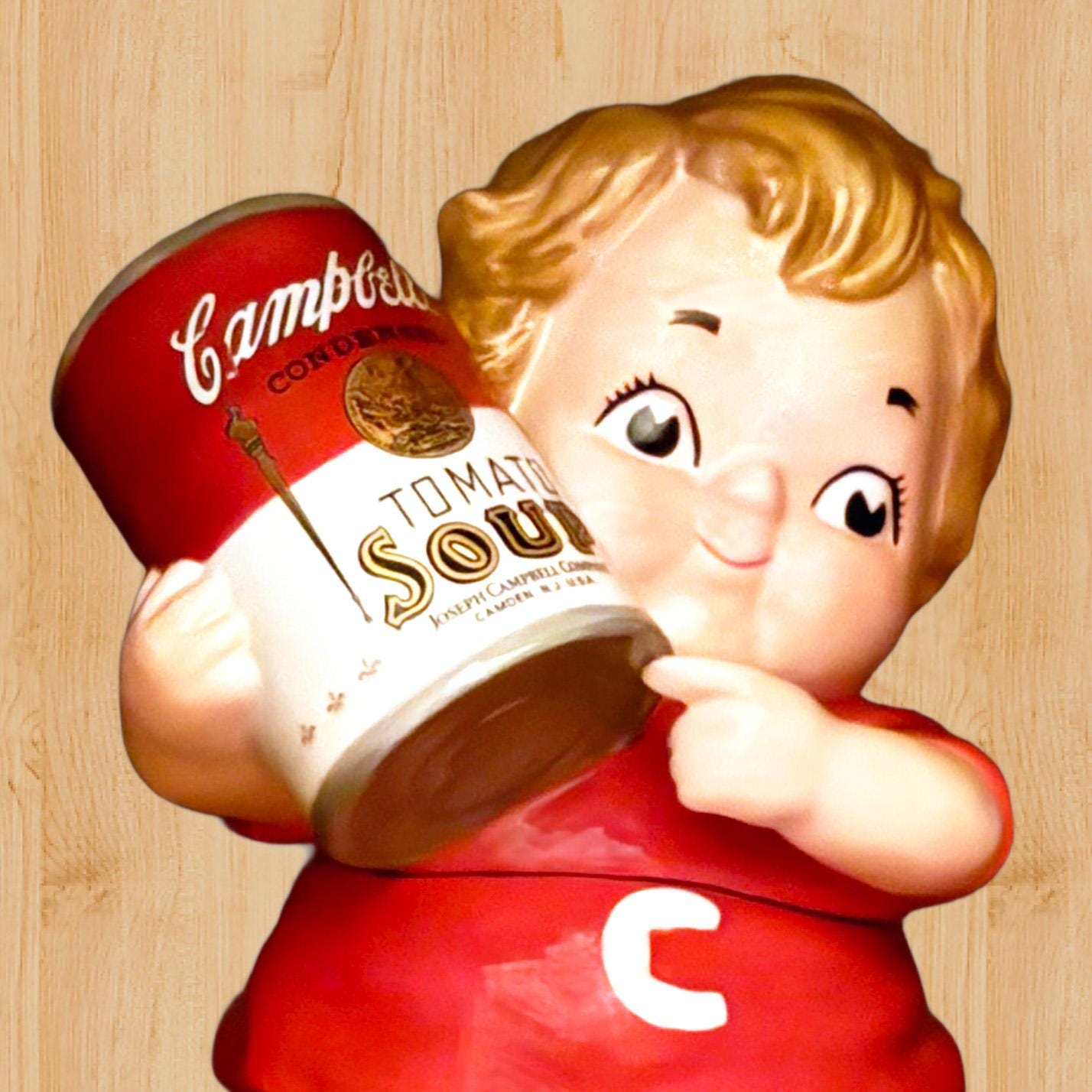 キャンベルキッズ クッキージャー(未使用) Campbell Soup Cookie Jar - Etsy
