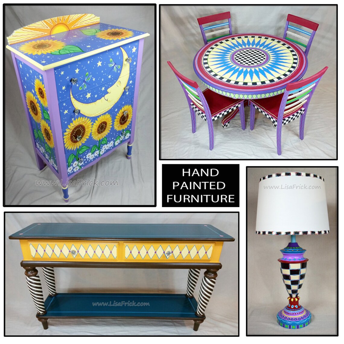 Hand Painted Furniture Custom Hand Painted Furniture Etsy