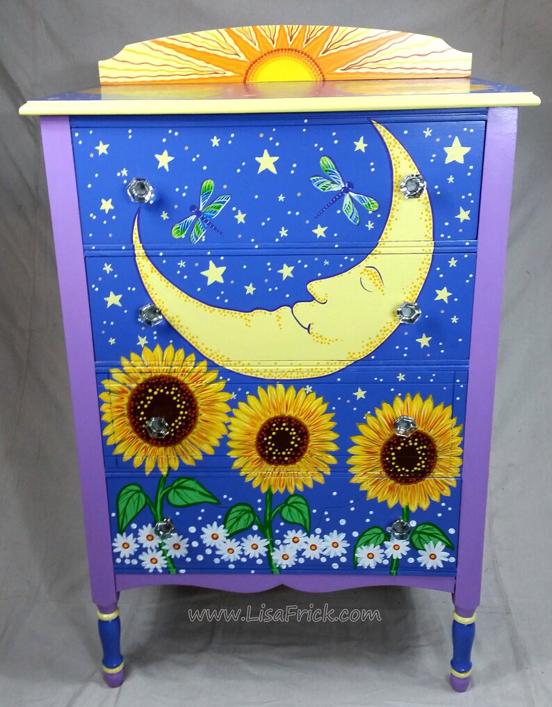Hand Painted Furniture Custom Hand Painted Furniture Etsy