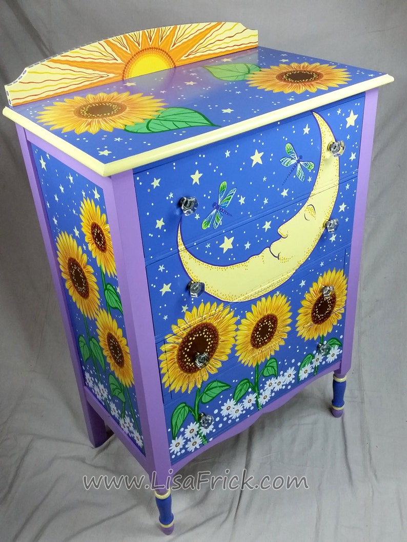 Hand Painted Furniture Custom Hand Painted Furniture Etsy