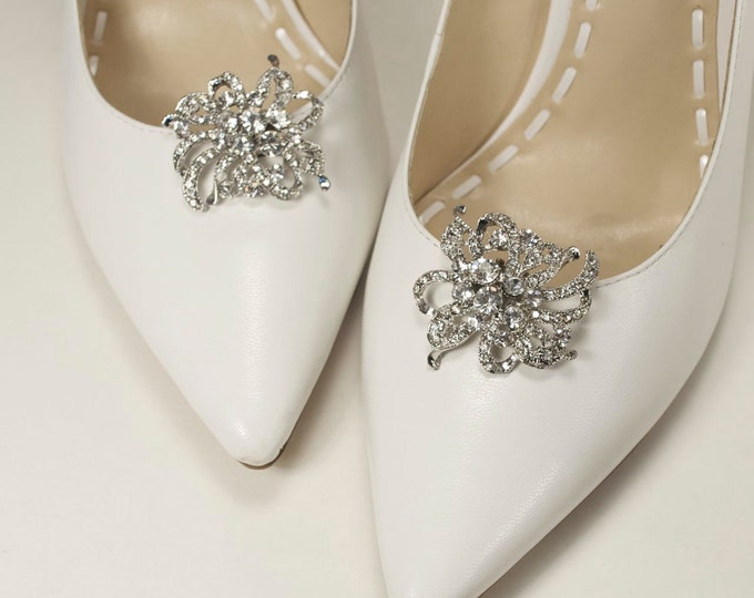 Crystal Bridal Shoe Clips Wedding Shoe Clips Shoe Jewelry - Etsy