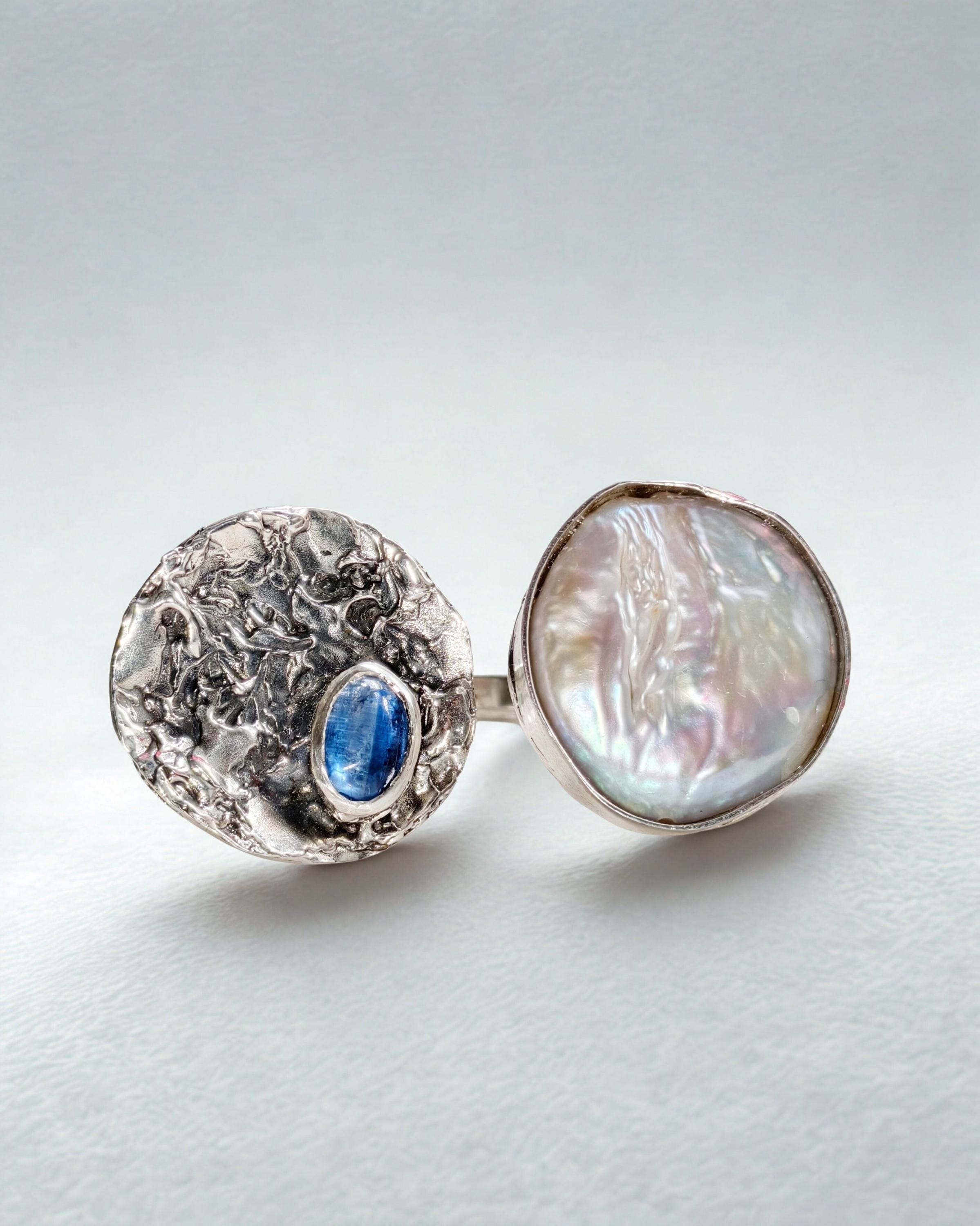 Anello In Argento Fusione In Cera Persa Damasco – Milady Gioielli - Foto 2