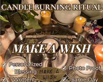 Make a Wish Candle Burning Ritual | Manifest Your Desires | Attract Your Dreams | Dream Come True | Law of Attraction | Same Day