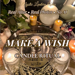 Make a Wish Ritual Candle | Wish Manifestation | Manifest Your Desires | Attract Your Dreams | Candle Burning Ritual | Same Day