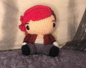 Handmade Vi Crochet Plushie - Arcane League of Legends Fan Gift